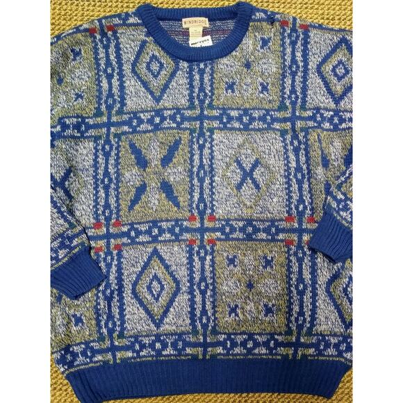 Vintage Windridge Sweater Size XL Knit Long Sleeve Casual Pullover 90s NWT - Picture 2 of 4